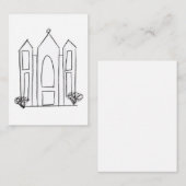 LDS Salt Lake City Tempel Hinweiskarte (Vorne/Hinten)