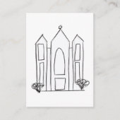 LDS Salt Lake City Tempel Hinweiskarte (Vorderseite)