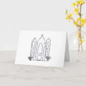 LDS Salt Lake City Tempel Karte (Gelbe Blume)