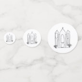 LDS Salt Lake City Tempel Konfetti (Vorderseiten)