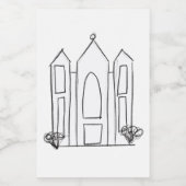 LDS Salt Lake City Tempel Lebensmitteletikett (Einzelnes Label)