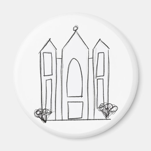 LDS Salt Lake City Tempel Magnet (Vorne)