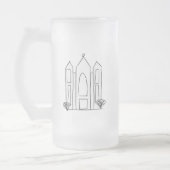 LDS Salt Lake City Tempel Mattglas Bierglas (Links)