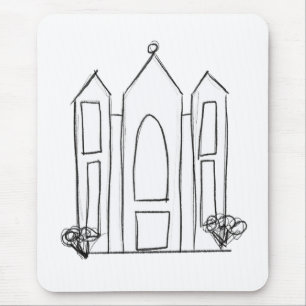 LDS Salt Lake City Tempel Mousepad