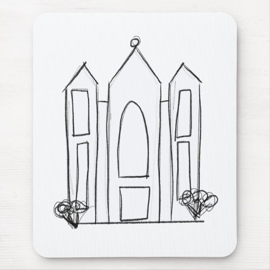 LDS Salt Lake City Tempel Mousepad (Vorne)