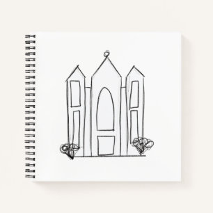 LDS Salt Lake City Tempel Notizblock