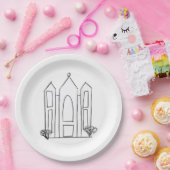LDS Salt Lake City Tempel Pappteller (Party)