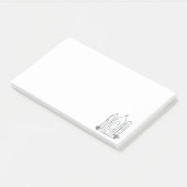 LDS Salt Lake City Tempel Post-it Klebezettel (angewinkelt)