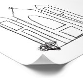 LDS Salt Lake City Tempel Poster (Ecke)