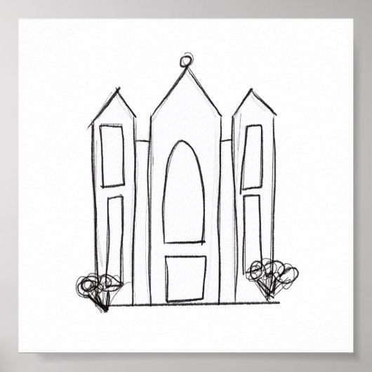 LDS Salt Lake City Tempel Poster (Vorne)