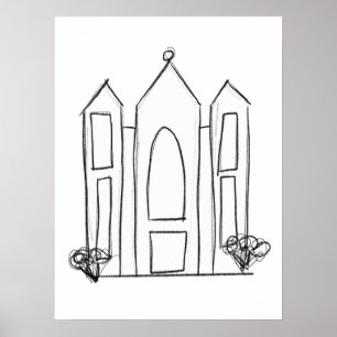 LDS Salt Lake City Tempel Poster