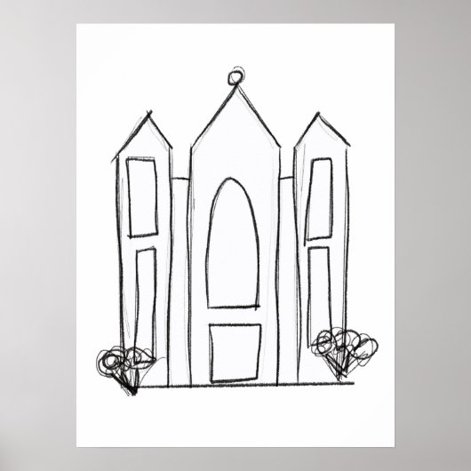 LDS Salt Lake City Tempel Poster (Vorne)