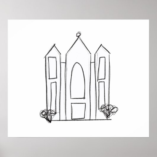 LDS Salt Lake City Tempel Poster (Vorne)