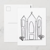 LDS Salt Lake City Tempel Postkarte (Vorne/Hinten)