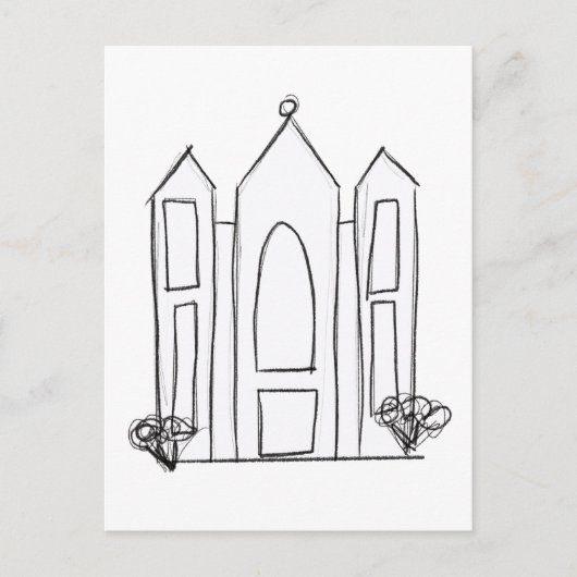 LDS Salt Lake City Tempel Postkarte (Vorderseite)