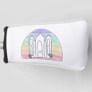 LDS Salt Lake City Tempel Regenbogen Sonnenunterga Golf Headcover