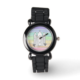 LDS Salt Lake City Tempel Regenbogenmormon Armbanduhr