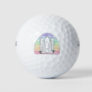 LDS Salt Lake City Tempel Regenbogenmormon Golfball