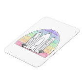LDS Salt Lake City Tempel Regenbogenmormon Magnet (Linke Seite)