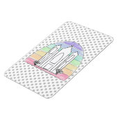 LDS Salt Lake City Tempel Regenbogenmormon Magnet (Linke Seite)