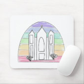 LDS Salt Lake City Tempel Regenbogenmormon Mousepad (Mit Mouse)