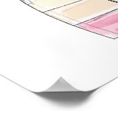 LDS Salt Lake City Tempel Regenbogenmormon Poster (Ecke)