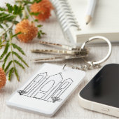 LDS Salt Lake City Tempel Schlüsselanhänger (Vorderseite rechts)