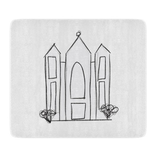 LDS Salt Lake City Tempel Schneidebrett (Vorderseite)