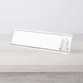 LDS Salt Lake City Tempel Schreibtischnamensplakette (Vorderseite )