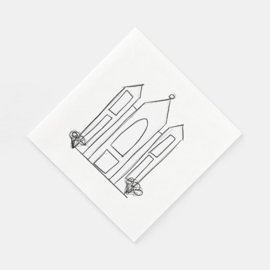 LDS Salt Lake City Tempel Serviette (Ecke)