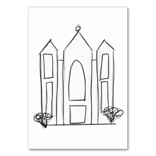 LDS Salt Lake City Tempel Tischnummer (Vorderseite)