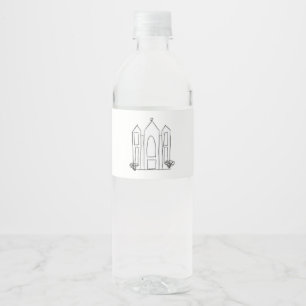 LDS Salt Lake City Tempel Wasserflaschenetikett