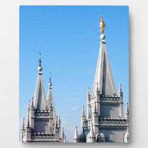 Lds salt lake city temple angel moroni fotoplatte