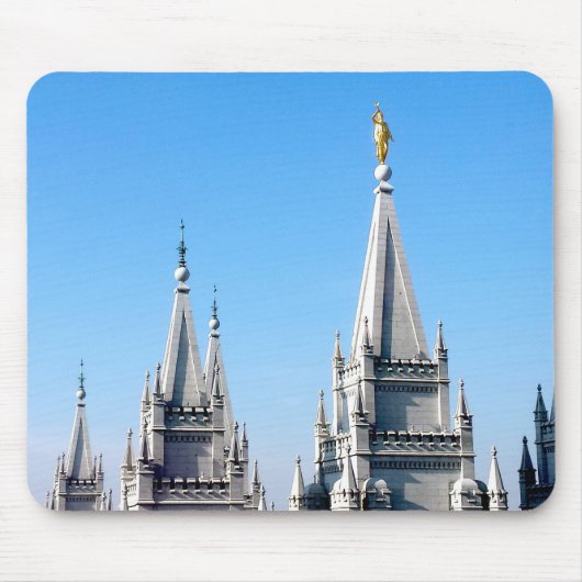 Lds salt lake city temple angel moroni mousepad (Vorne)