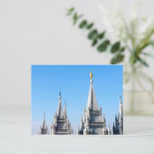 Lds salt lake city temple angel moroni postkarte (Stehend Vorderseite)