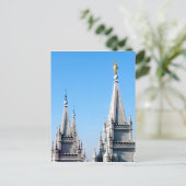 Lds salt lake city temple angel moroni postkarte (Stehend Vorderseite)