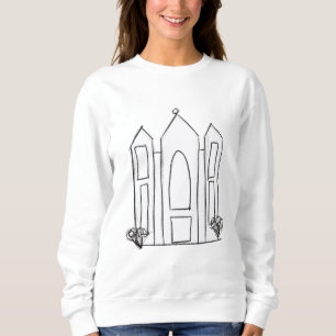 LDS Salt Lake City Temple einfaches modernes Mormo Sweatshirt