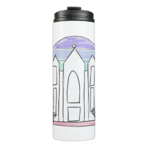 LDS Salt Lake City Temple Regenbogen Sonnenunterga Thermosbecher