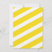 LDS Taufe-Einladung JUNGE - Gelb und Blau Einladung (Rückseite)