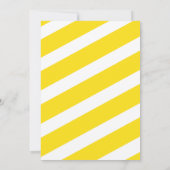 LDS Taufe MIRL - Gelb und Rosa Einladung (Rückseite)