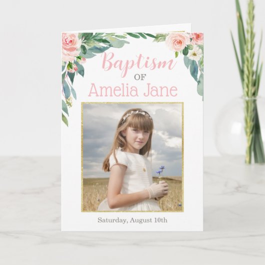 LDS-Taufprogramm, gegliedertes Programm (Vorderseite)