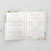 LDS-Taufprogramm, gegliedertes Programm (Innenseite)