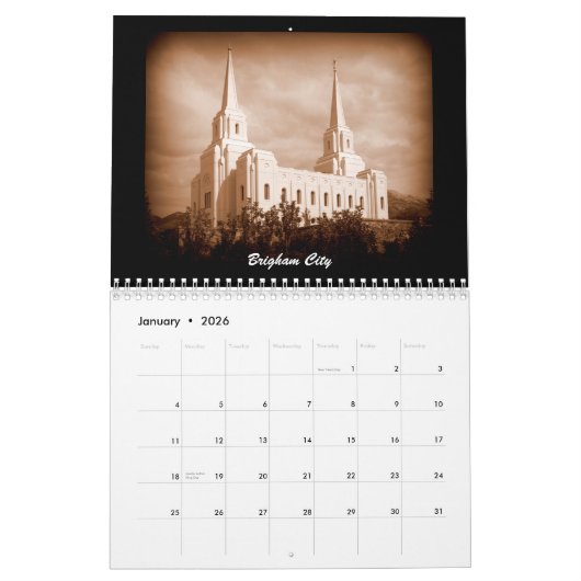 LDS-Tempel 2016 Kalender (Jan 2026)