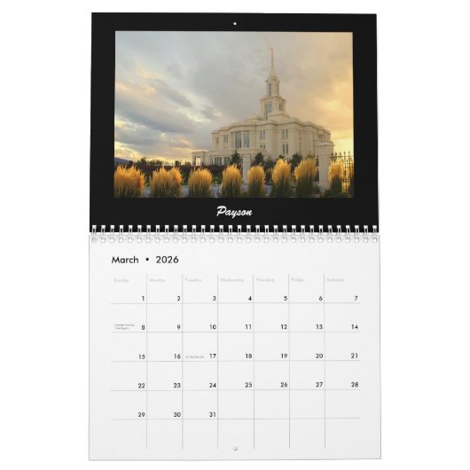 LDS Tempel 2017 Kalender (Mär 2026)