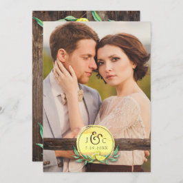 LDS TEMPEL-HOCHZEITS-EINLADUNG | rustikale Einladung