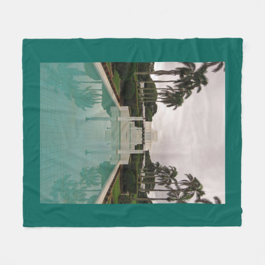LDS Tempel, Laie, Hawai'i. Fleecedecke (Vorderseite (Horizontal))
