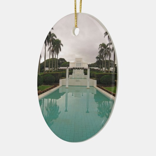 LDS Tempel, Laie, Hawai'i. Keramik Ornament (Links)