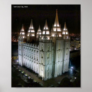 LDS Tempel, Salt Lake City, Utah Poster