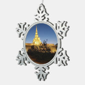 LDS Tempel-Verzierung Schneeflocken Zinn-Ornament (Rechts)