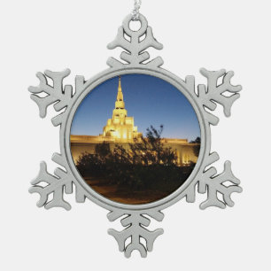 LDS Tempel-Verzierung Schneeflocken Zinn-Ornament